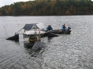 SolarBee on Lake Cochituate